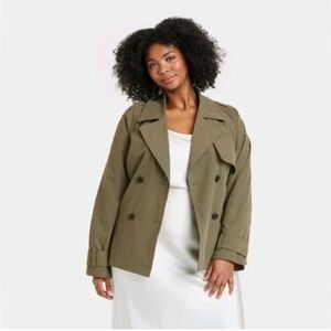 A New Day Women's Short Trench Coat